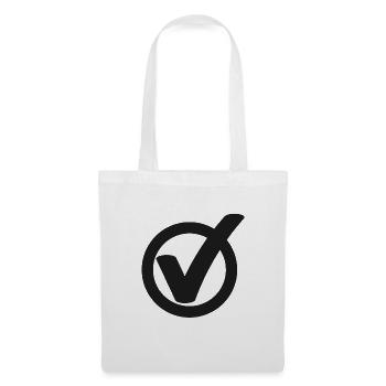 Tick Check mark sign - Tote Bag - white - Front