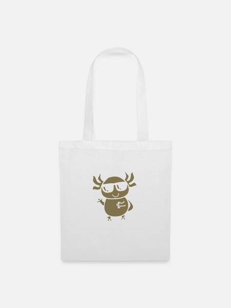 axolotl design - Stoffbeutel - Weiß