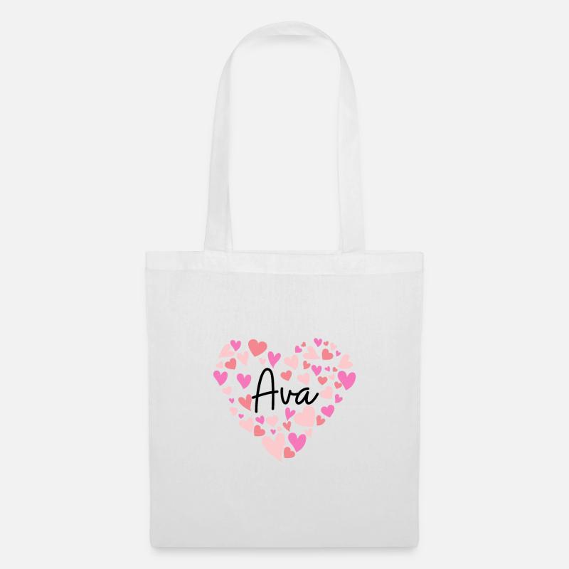 Ich liebe Ava - Stoffbeutel - Weiß