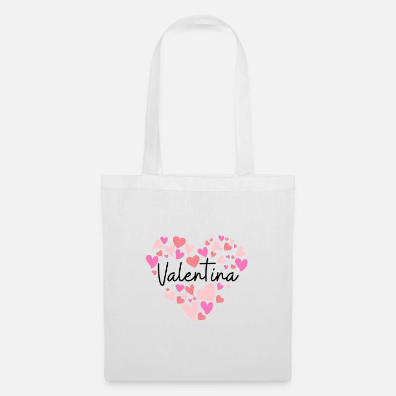 Ich liebe Valentina - Stoffbeutel - Weiß