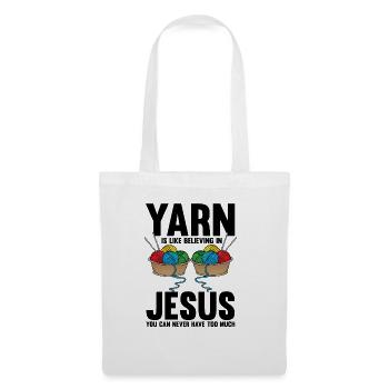 Humorous Sewing Quilter Prayer Religious Writ God - Tote Bag - white - Front