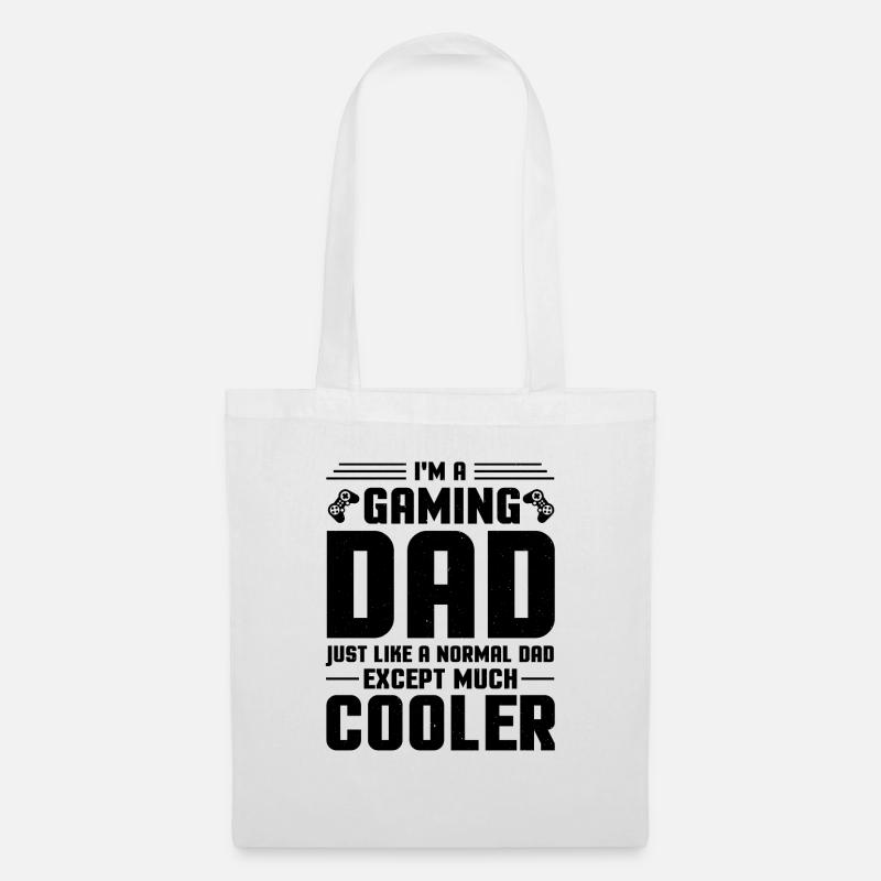 Gaming Papa - Stoffbeutel - Weiß