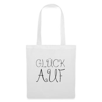 Glück auf - Stoffbeutel - Weiß - Vorne