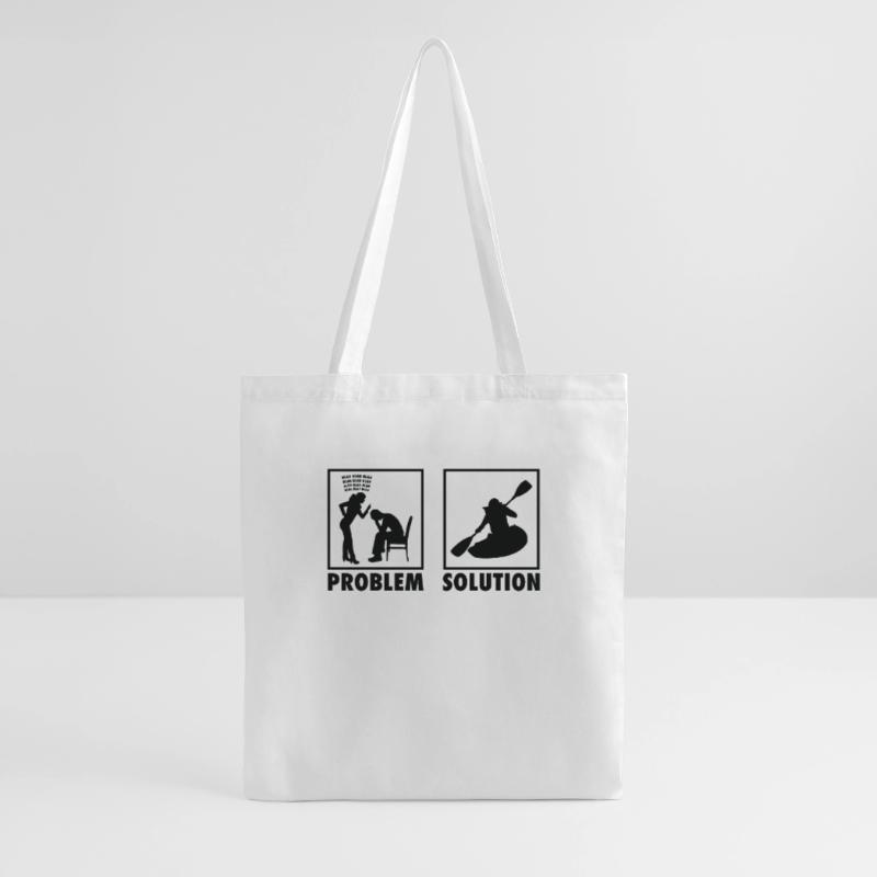 Kayaking Kayaker Kayak Statement Problem Solution. Tote Bag