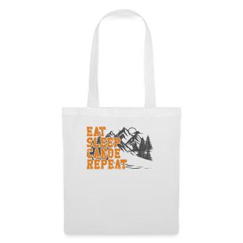 Canoe Canoeing Retro Vintage Eat - Tote Bag - white - Front
