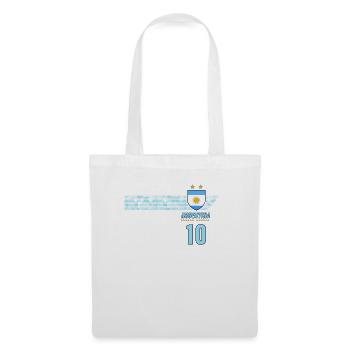 Argentina Albiceleste Football Fan Jersey - Tote Bag - white - Front