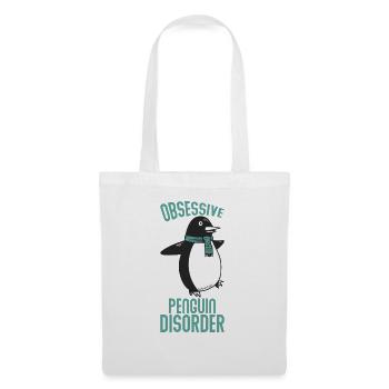 Besessene Pinguin - Stoffbeutel - Weiß - Vorne