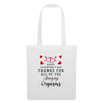 Thanks For All of the Amazing Orgasms Funny Gift - Tote Bag - white - Front