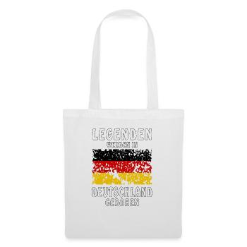 LEGENDEN WERDEN IN DEUTSCHLAND GEBOREN - Stoffbeutel - Weiß - Vorne