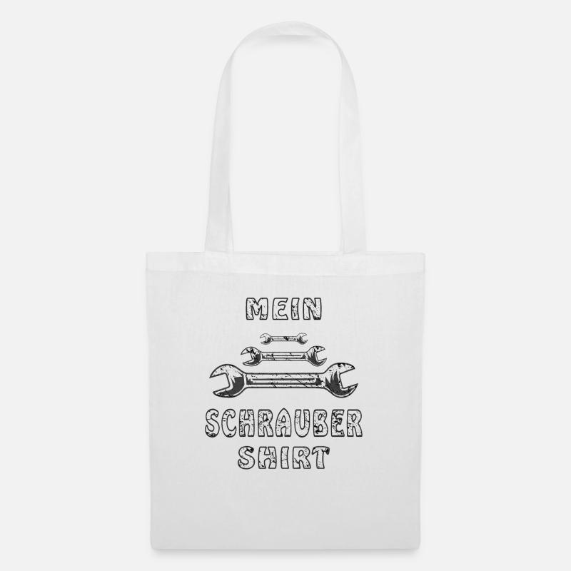 MEIN SCHRAUBER SHIRT - Stoffbeutel - Weiß