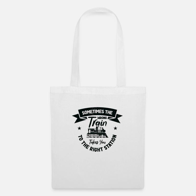 Train Transportation Train Lover Train Station - Tote Bag - white