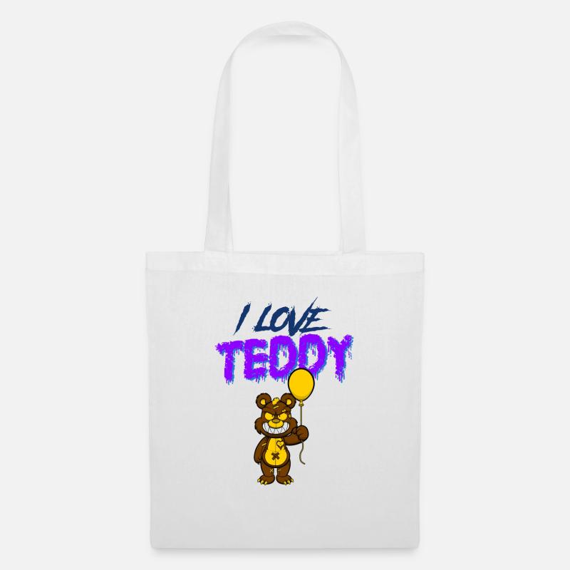 LOVE TEDDY - Stoffbeutel - Weiß