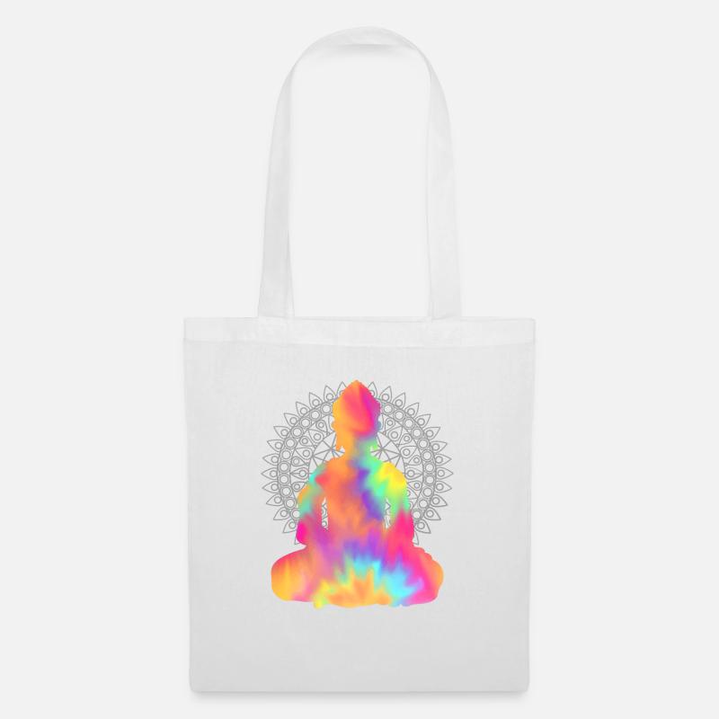 Buddha TieDye - Stoffbeutel - Weiß