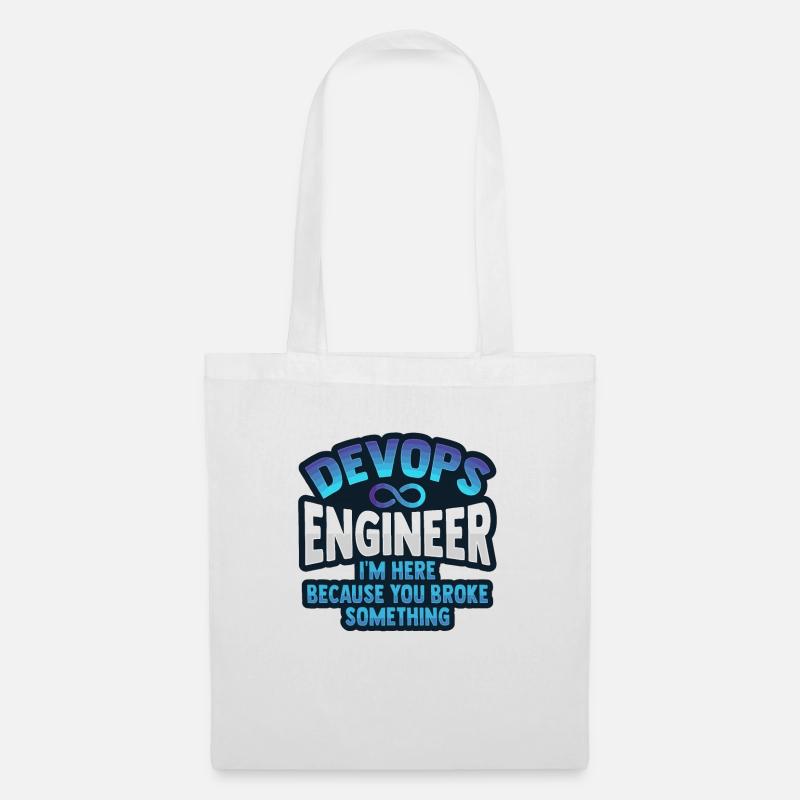 Sys-Admin Entwickler Devops-Ingenieur - Stoffbeutel - Weiß