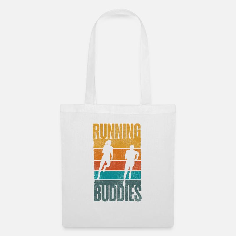 Running Runner Half Marathon - Stoffbeutel - Weiß