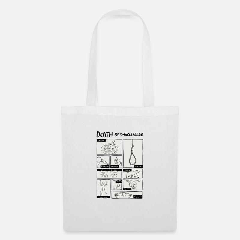Tod durch Shakespeare Design - Stoffbeutel - Weiß