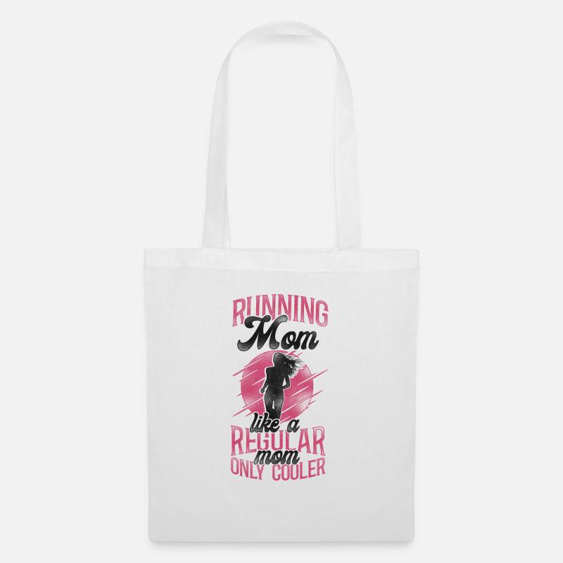 Running Runner Half Marathon Mom - Stoffbeutel - Weiß