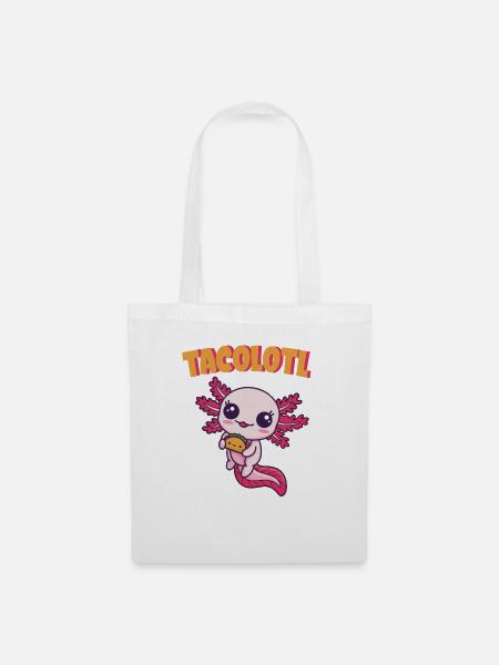 Kawaii Axolotl Japanese Taco Lover Axolotl Lover - Stoffbeutel - Weiß