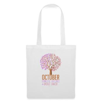 Violence domestique hilarante et cancer du sein - Sac en tissu - blanc - Devant
