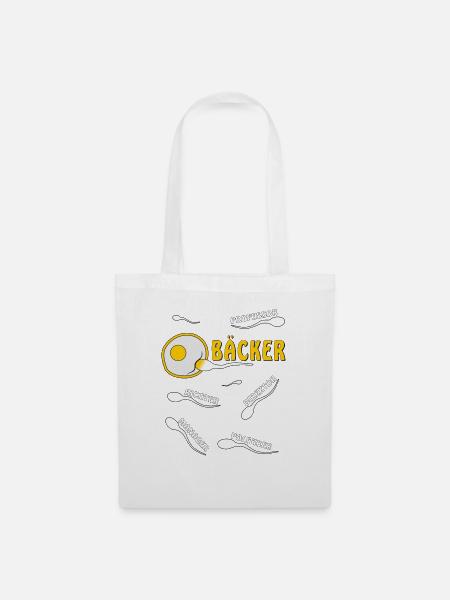 BÄCKER - Stoffbeutel - Weiß