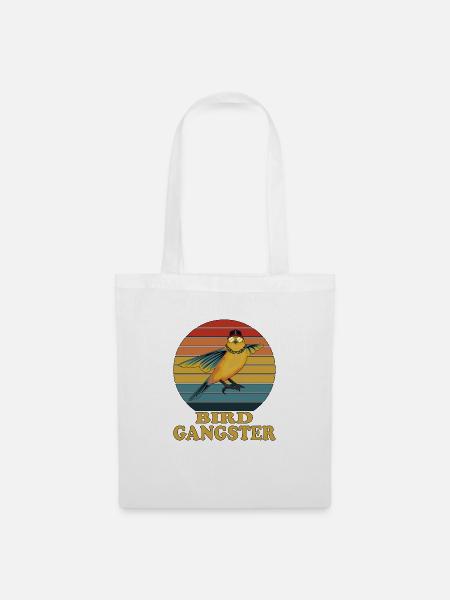 Bird Gangster - Bird Nerd - Funny Birdwatcher - Stoffbeutel - Weiß