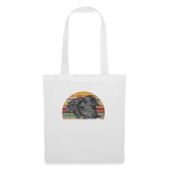 Stachelschwein Vintage Porcupine Retro - Tote Bag - white - Front