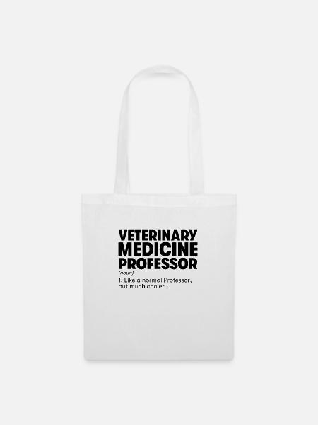 Professor für Veterinärmedizin - Stoffbeutel - Weiß