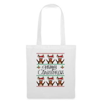 NOËL RENNES JOYEUX NOËL - Sac en tissu - blanc - Devant
