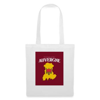 Fier de mes Racines Auvergne Rouge - Sac en tissu - blanc - Devant