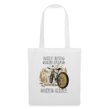 MEIN BERG MEIN WALD MEIN BIKE - Stoffbeutel - Weiß - Vorne