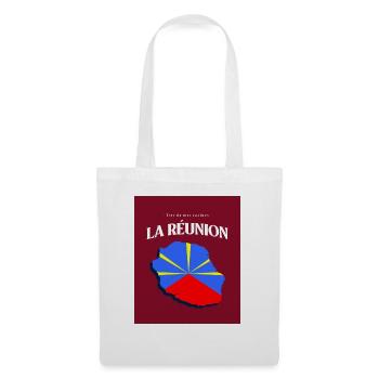 Fier de mes Racines La Réunion Rouge - Sac en tissu - blanc - Devant