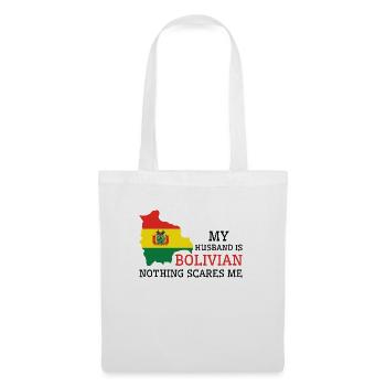 Rien ne me fait peur, mari bolivien - Sac en tissu - blanc - Devant