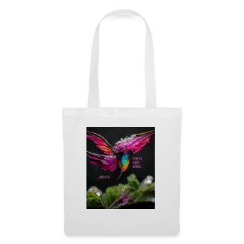 Flügel ausbreiten und fliegen - Inspiration und Motivation - Stoffbeutel - Weiß - Vorne