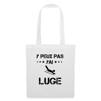Je peux pas j'ai luge cadeau humour - Sac en tissu - blanc - Devant