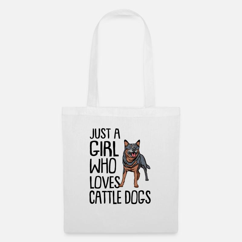 Australian Cattle Dog - Stoffbeutel - Weiß