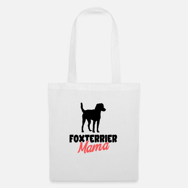 Foxterrier - Stoffbeutel - Weiß