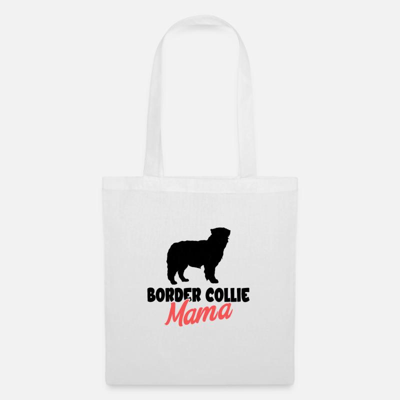 Border Collie - Stoffbeutel - Weiß