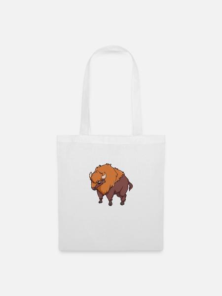 Kawaii Wisent - Stoffbeutel - Weiß