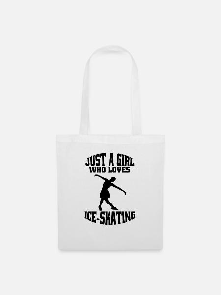 Figure skating ice skating skate figure skating - Tote Bag - white
