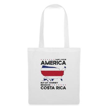 Born Costa Rican Costa Rica American USA - Tote Bag - white - Front