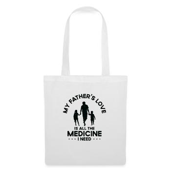 Meilleur père de médecine amour grand-père de la famille grand-père - Sac en tissu - blanc - Devant
