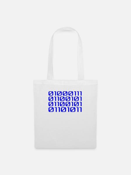 Funny Coder Binärcode Programmierer Entwickler - Stoffbeutel - Weiß