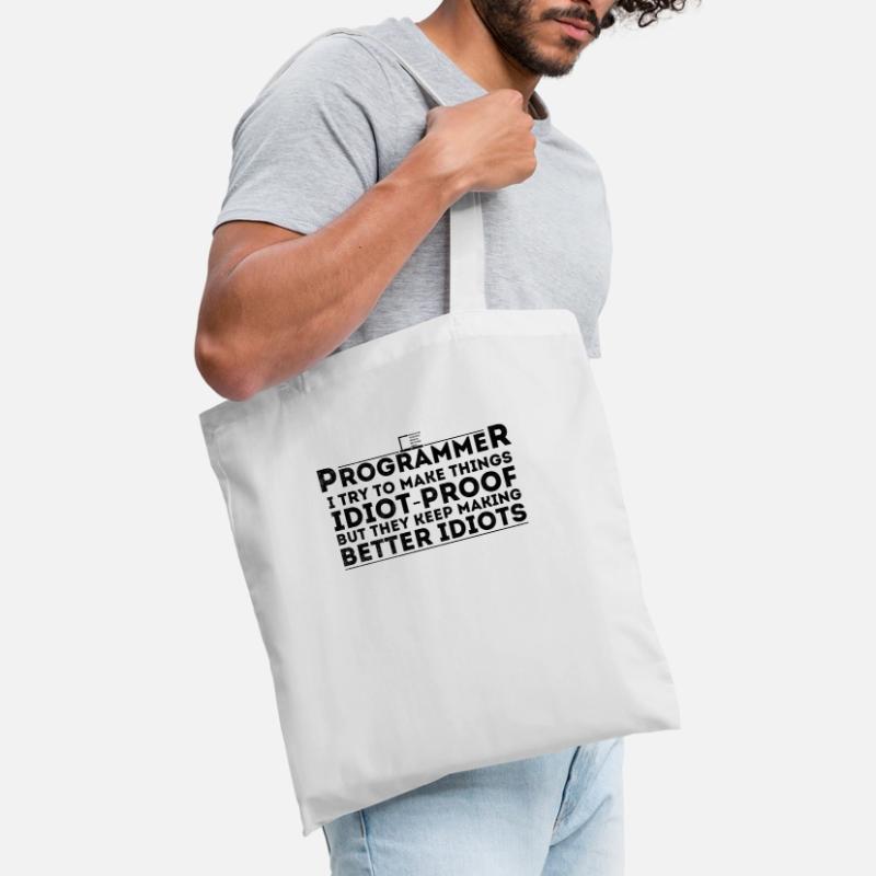 Funny Programmer Humor Computer Coder Programming Tote Bag