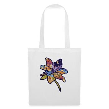 Blume - Stoffbeutel - Weiß - Vorne