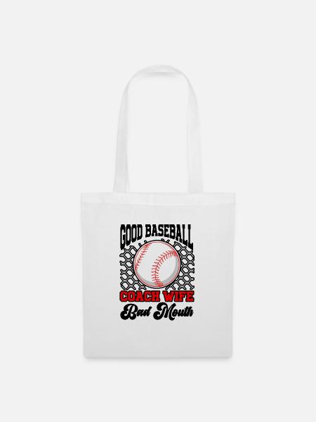 Baseball-Trainerin Ehefrau Berufstätige Mutter - Stoffbeutel - Weiß