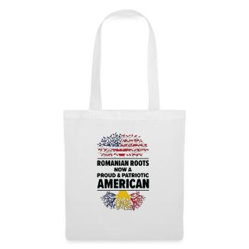 geboren rumänisch Rumänien amerikanisch USA - Stoffbeutel - Weiß - Vorne