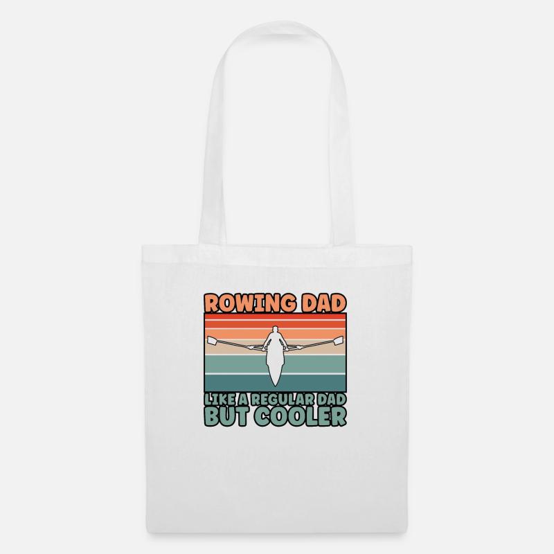 Rowing Dad - Stoffbeutel - Weiß