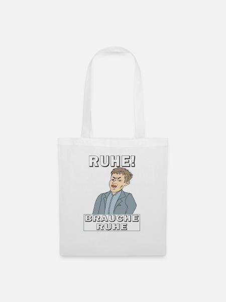 RUHE BRAUCHE RUHE - Stoffbeutel - Weiß