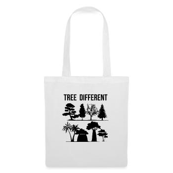 Arbre différent - soyez différent - soyez vous-même - Sac en tissu - blanc - Devant