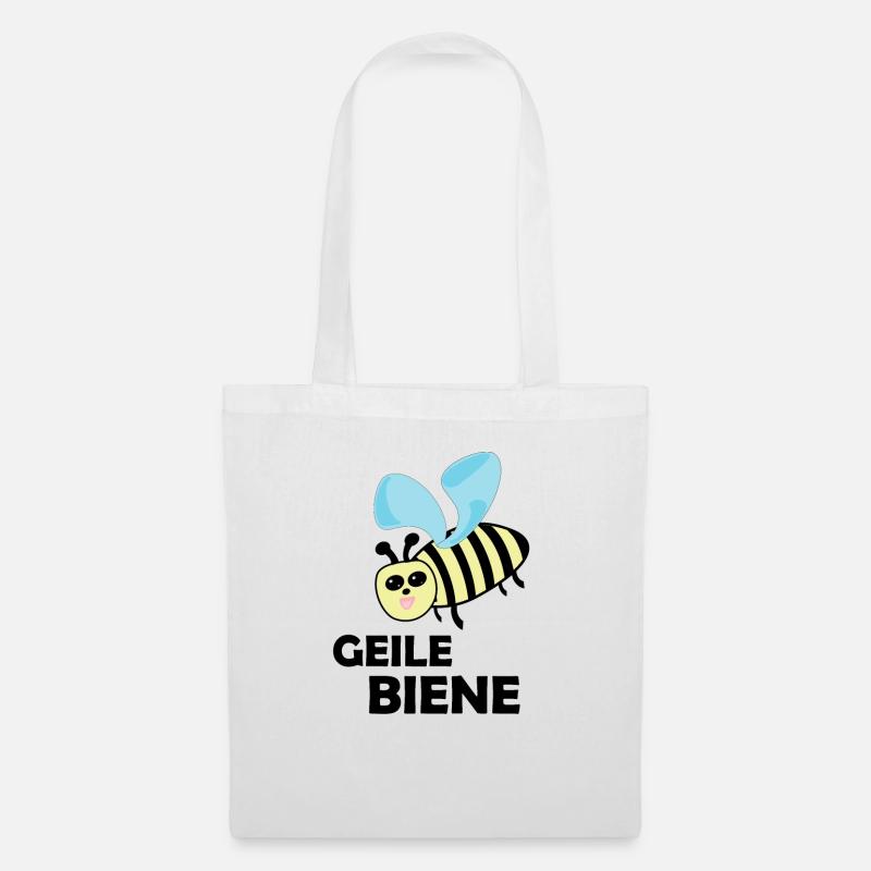 Geile Biene - Stoffbeutel - Weiß
